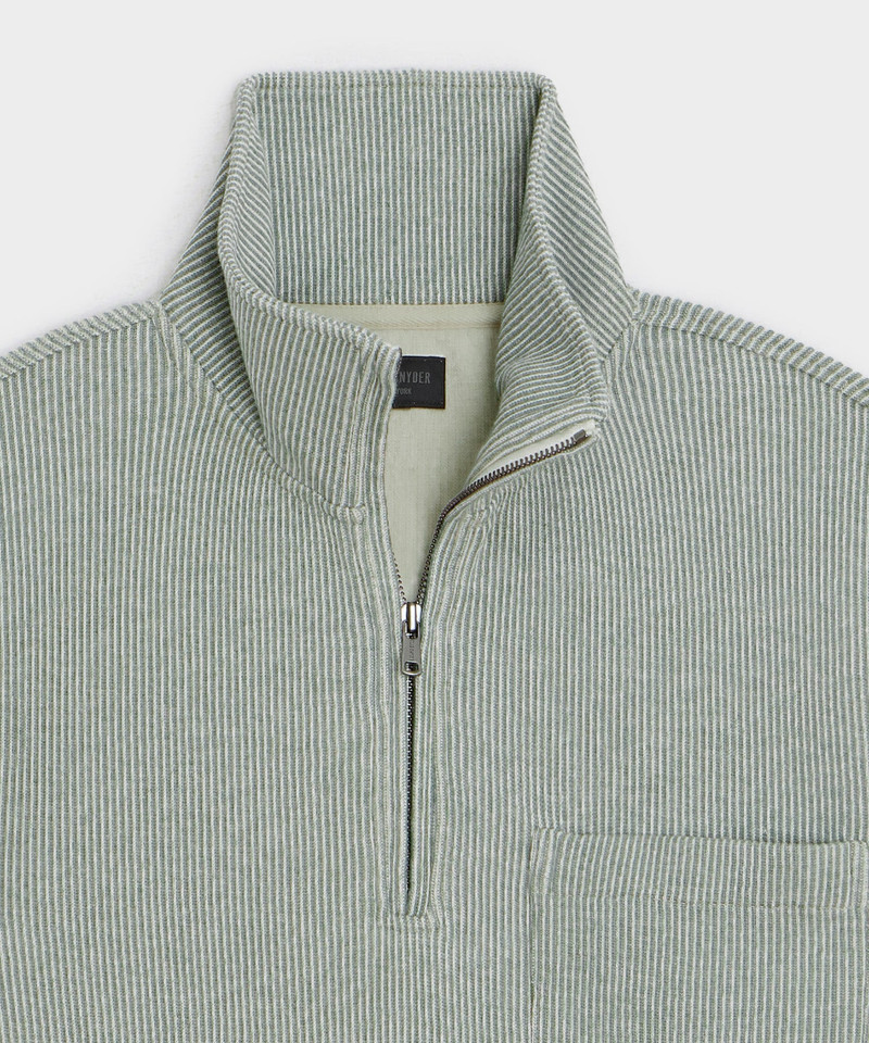 Striped Quarter-Zip Polo 6