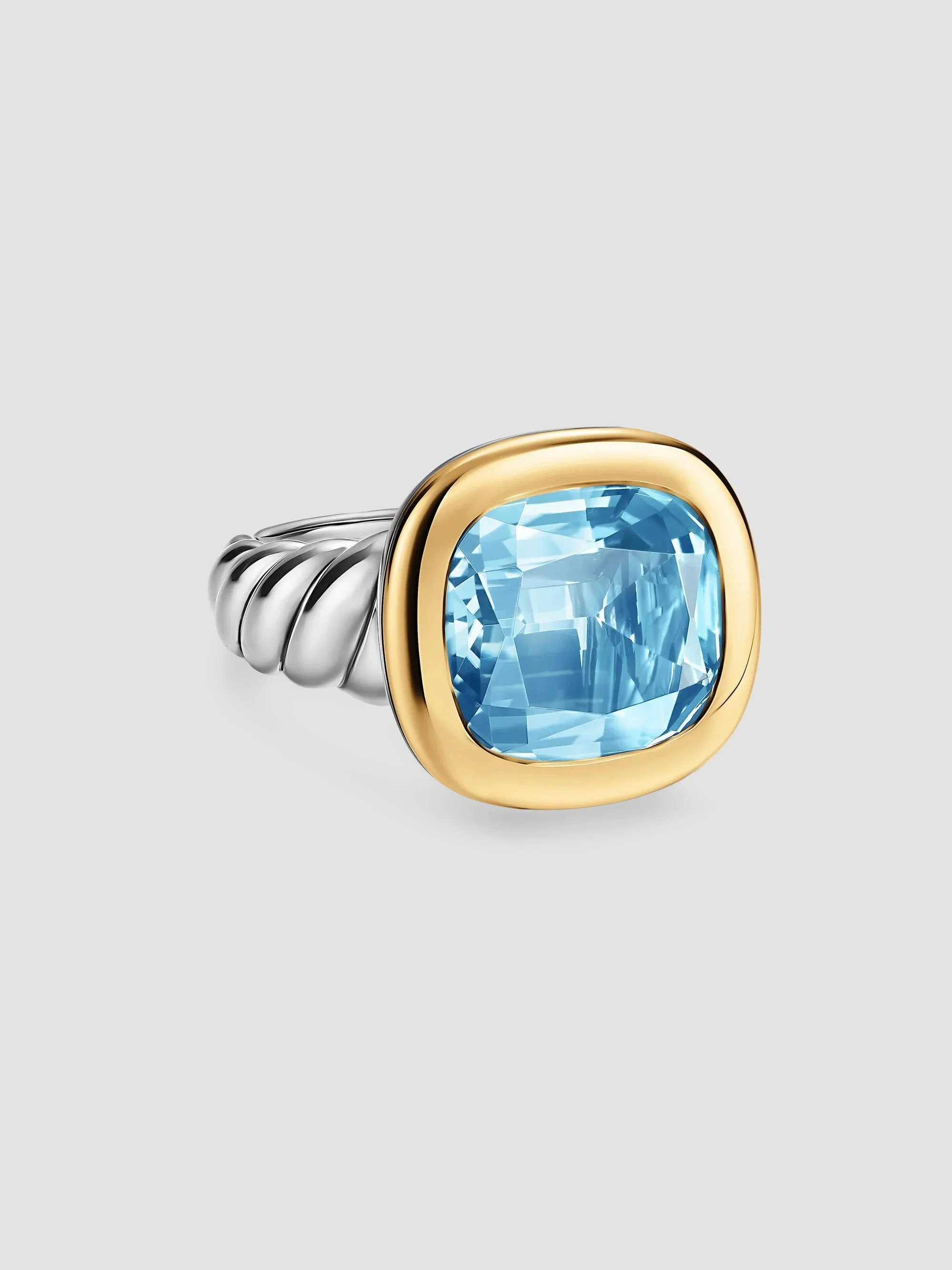 Women's DY Mercer Color Stone Ring in Sterling Silver - Sky Blue Topaz - 1