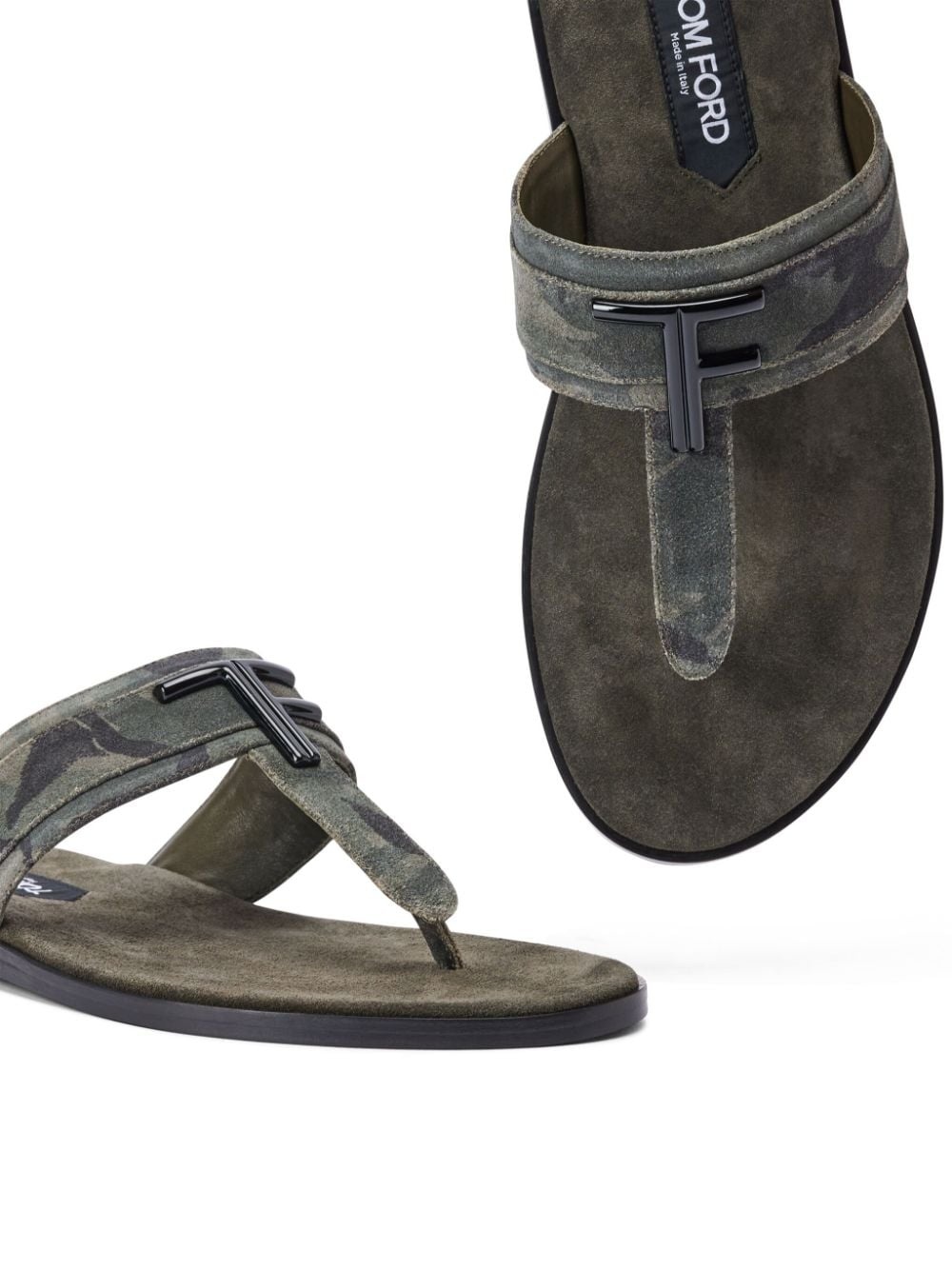 camouflage-pattern sandals - 4