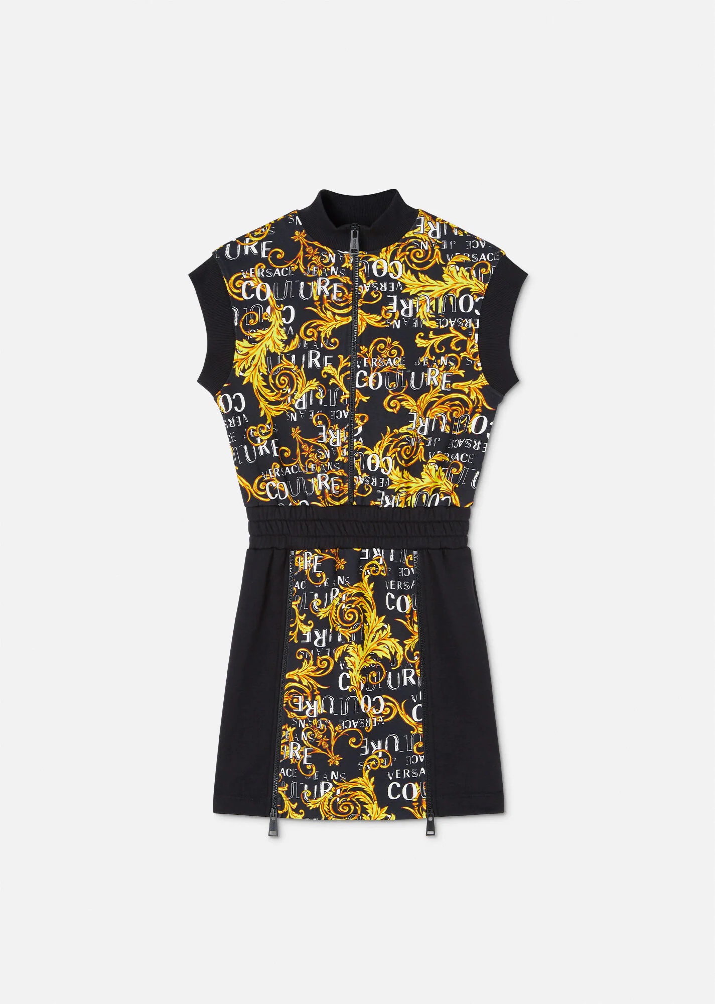 Logo Couture Zip Mini Dress - 1