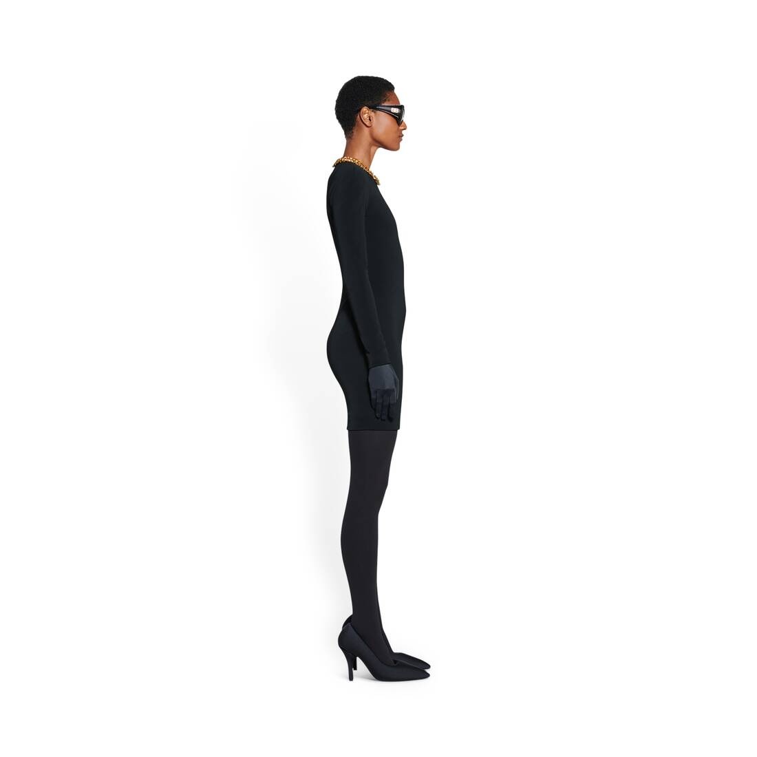Women's Mini Dress in Black - 3