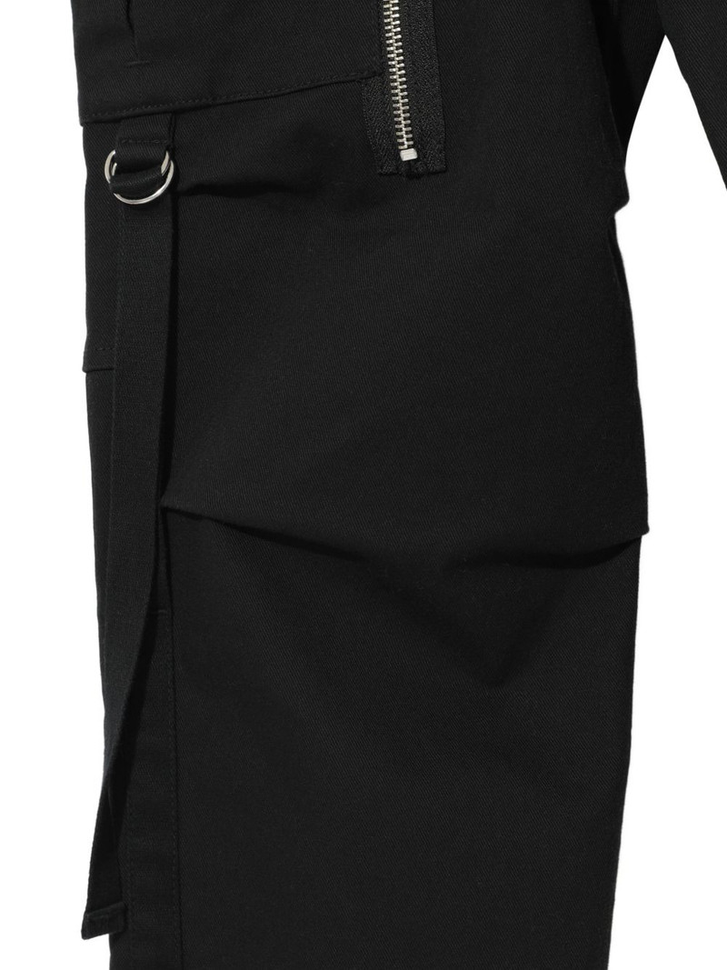 zip-detail cargo-pocket trousers 6