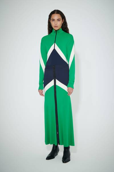 Victoria Beckham Tracksuit Skirt in Green-Dark Navy outlook