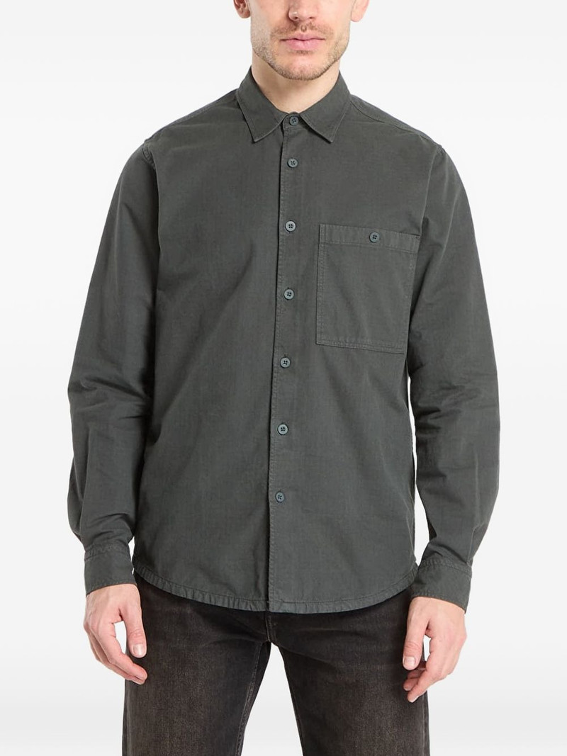 Saryan B chest-pocket buttoned shirt 1