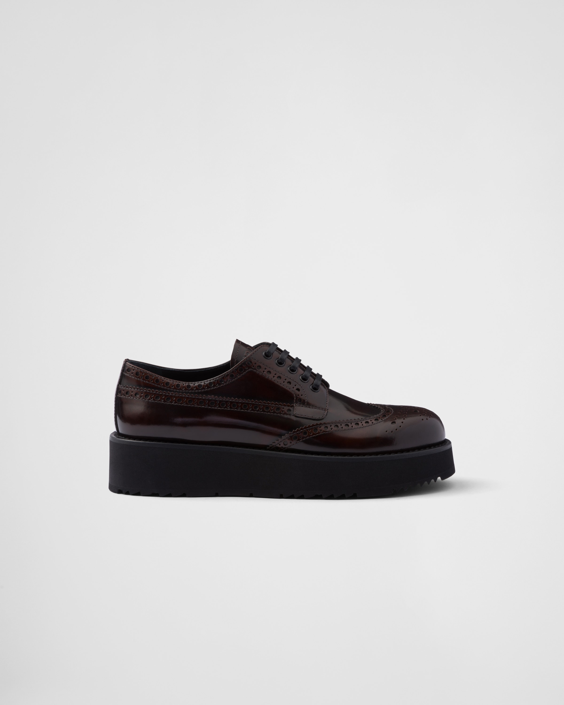 Brushed leather derby shoes - 2