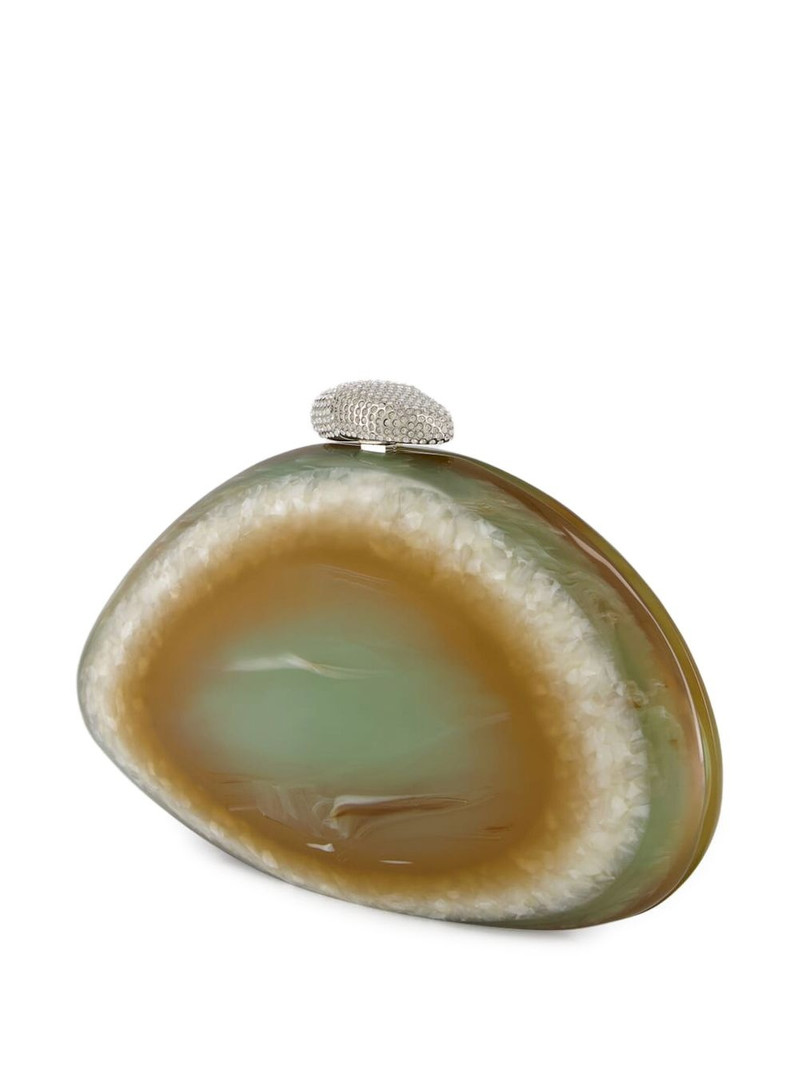 BENEDETTA BRUZZICHES Ariel geode-effect clutch bag outlook