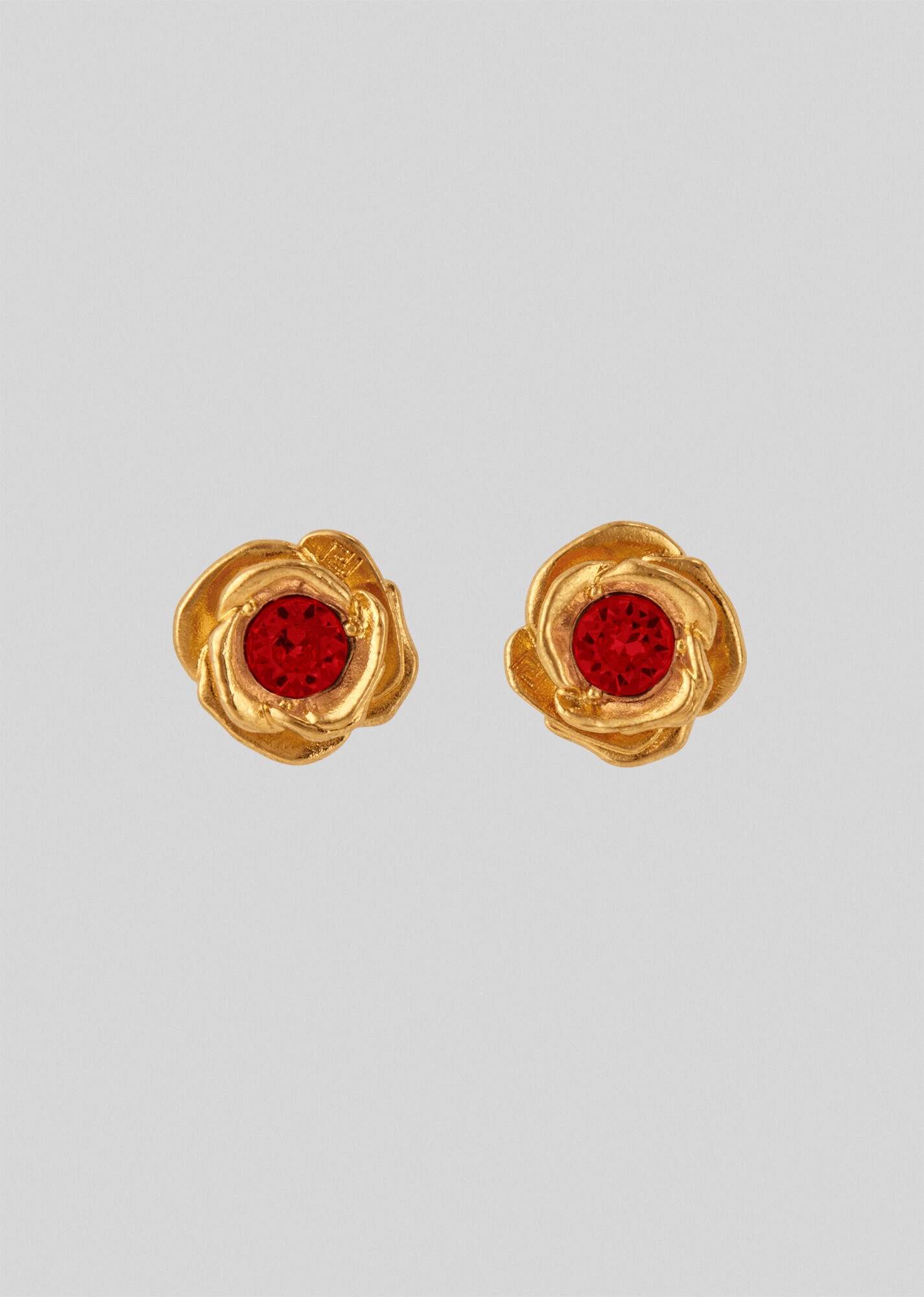 Rose Stud Earrings - 1