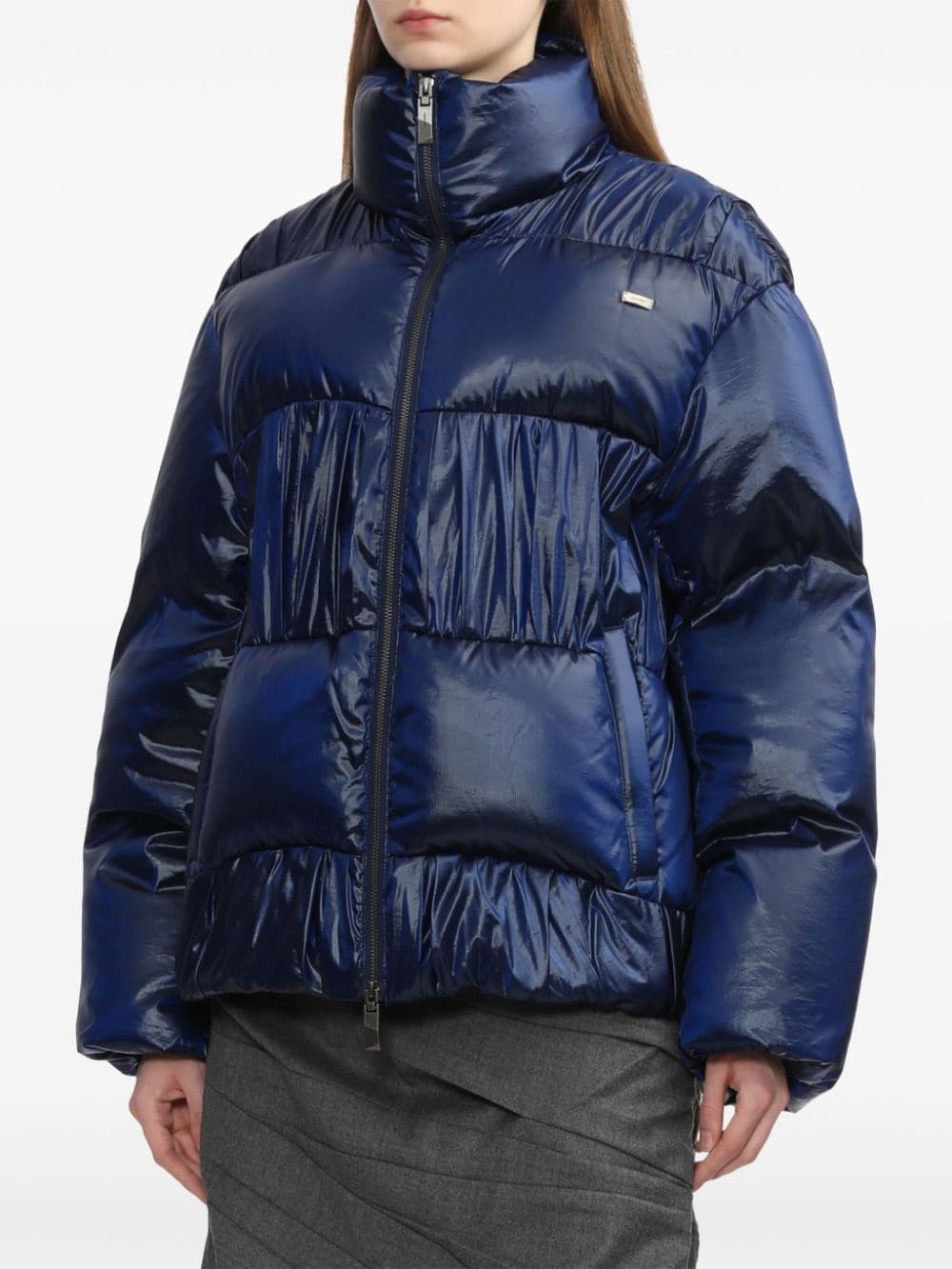 high-neck puffer jacket - 3