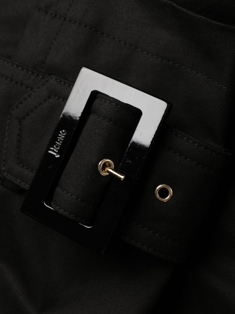 belted cotton trench coat - 5