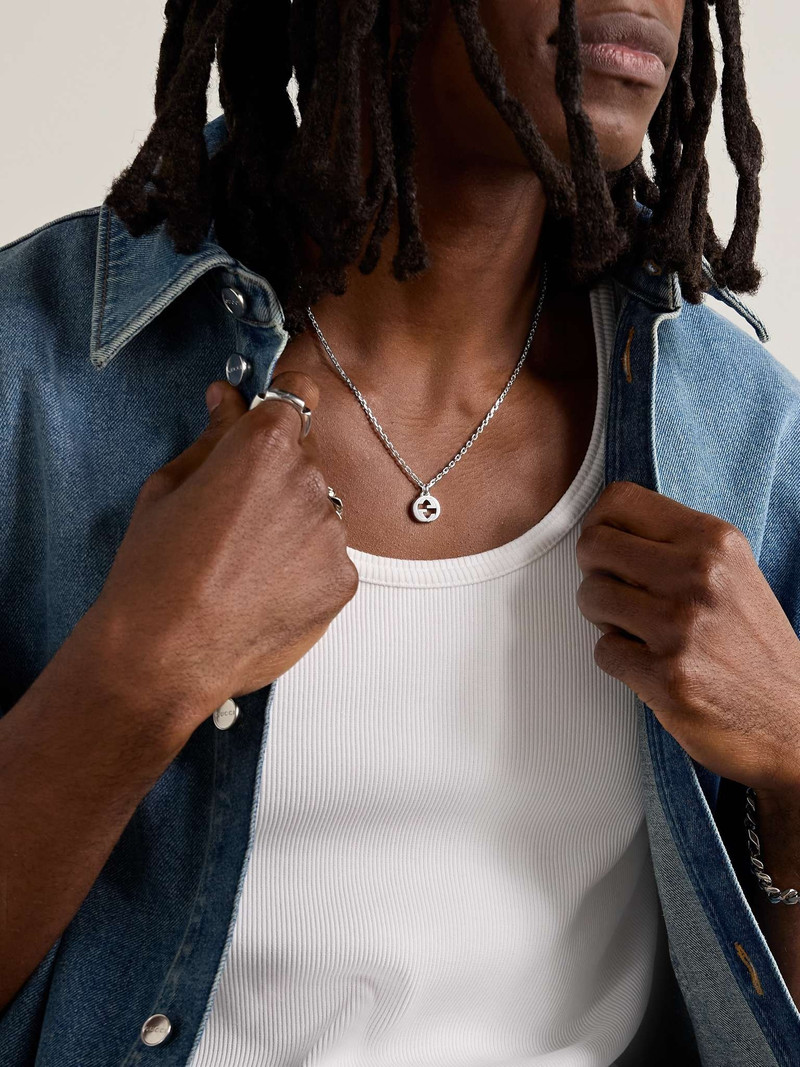 GUCCI Sterling Silver Pendant Necklace outlook