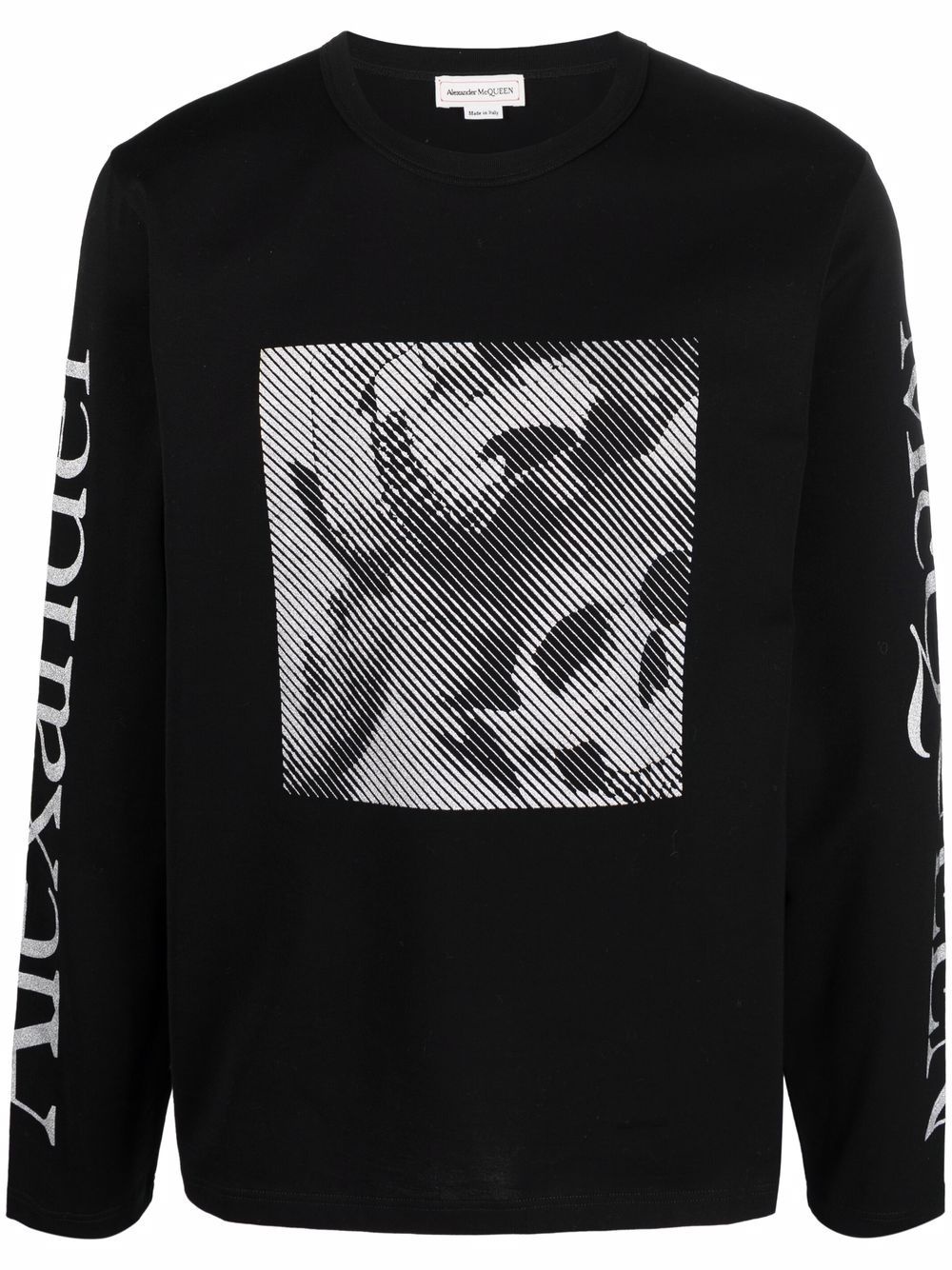 graphic-print crew neck sweatshirt - 1