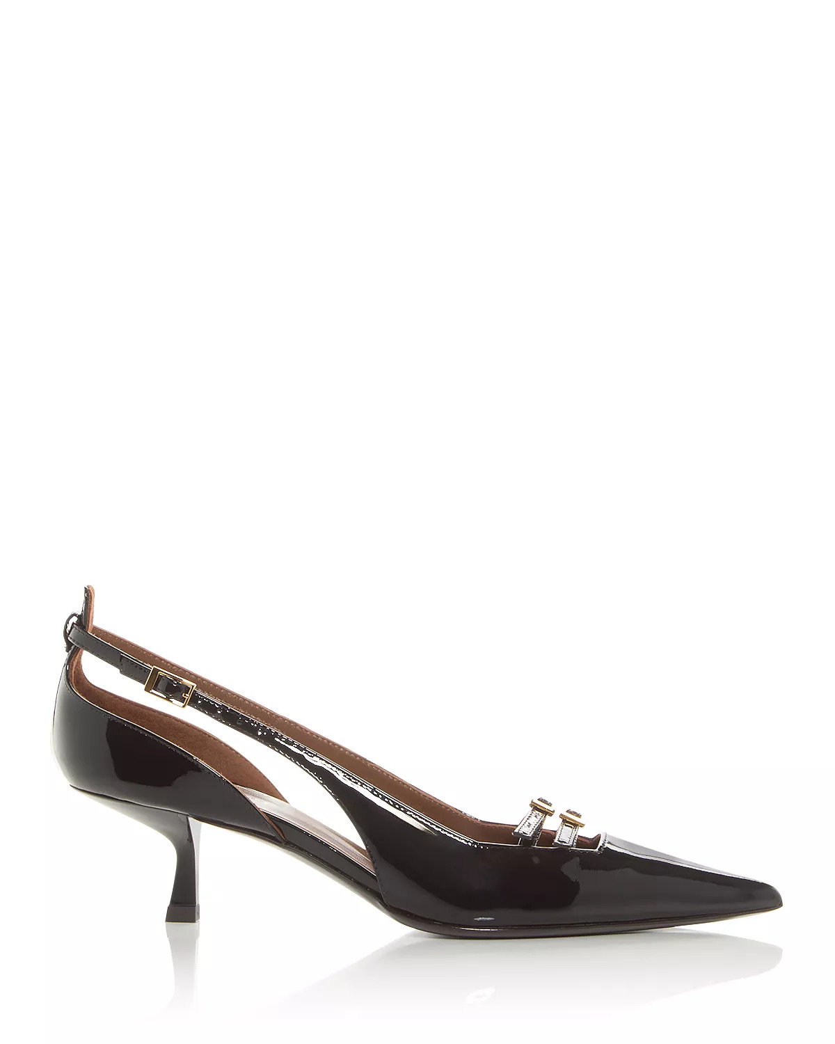Women's Pointed Buckle Pumps - 2