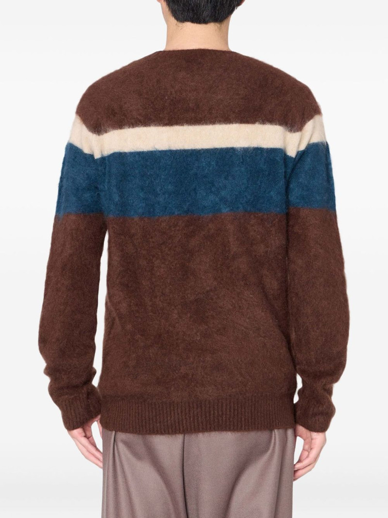 Kolor cashmere striped sweater outlook