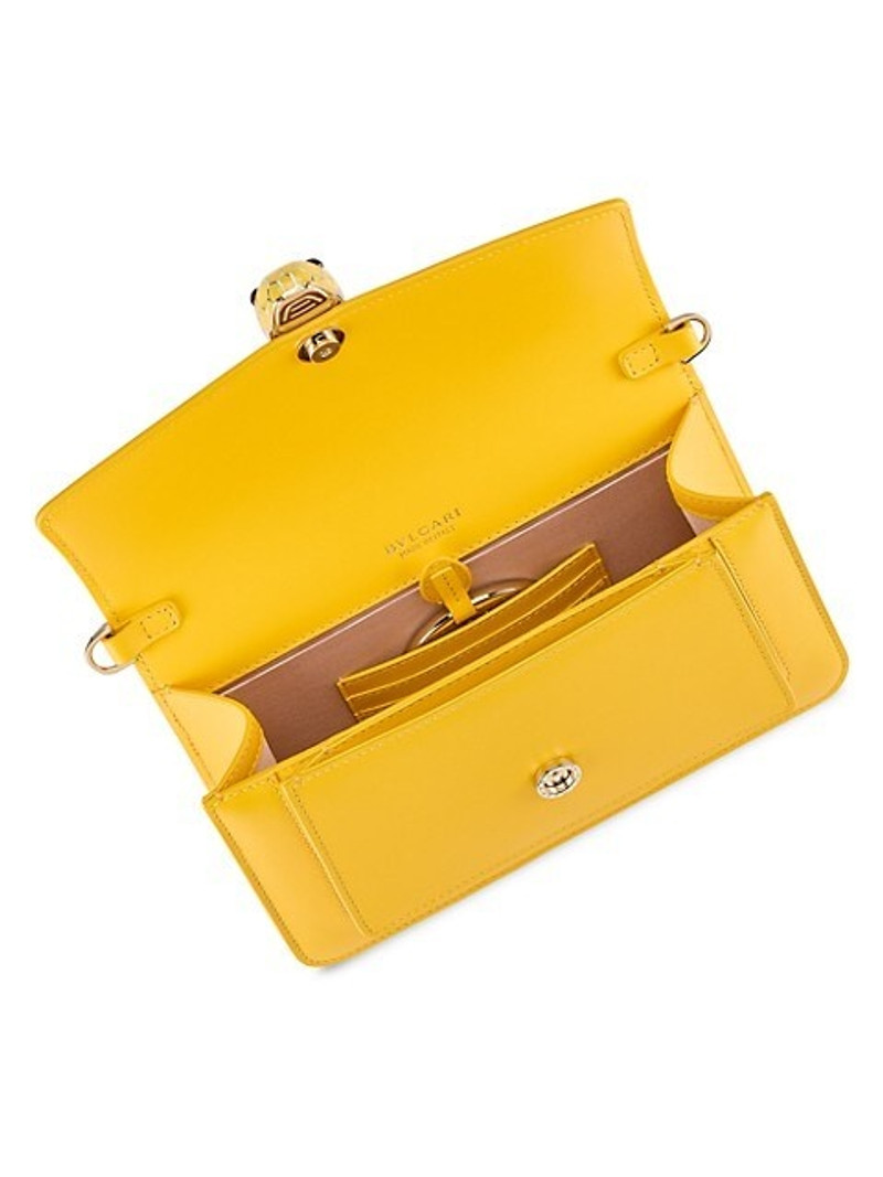 Serpenti Forever E/W Leather Clutch 3