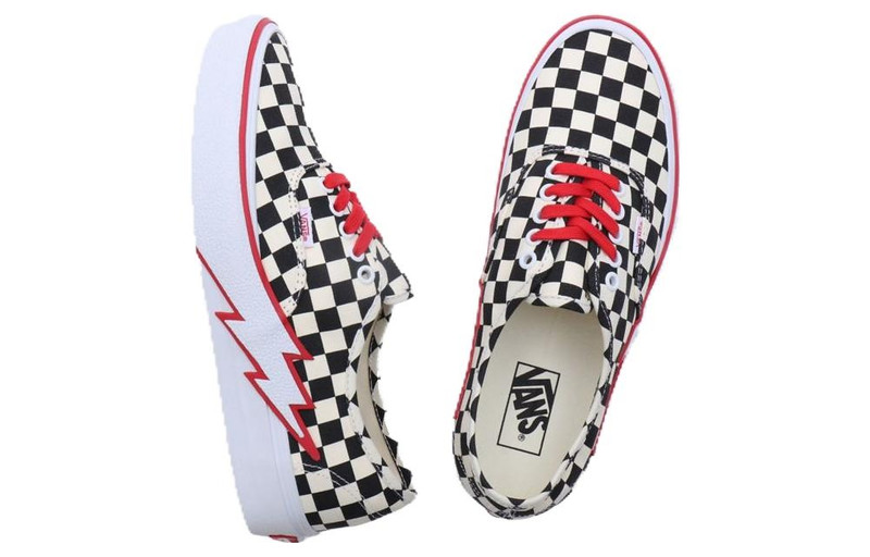 Vans (WMNS) Vans Authentic Bolt Checkerboard 'Black White' VN000BWCCKK outlook