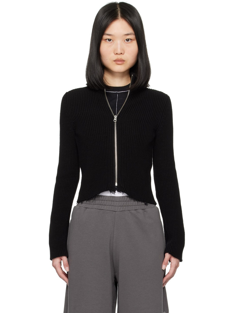 Black Ribbed Sweater 1