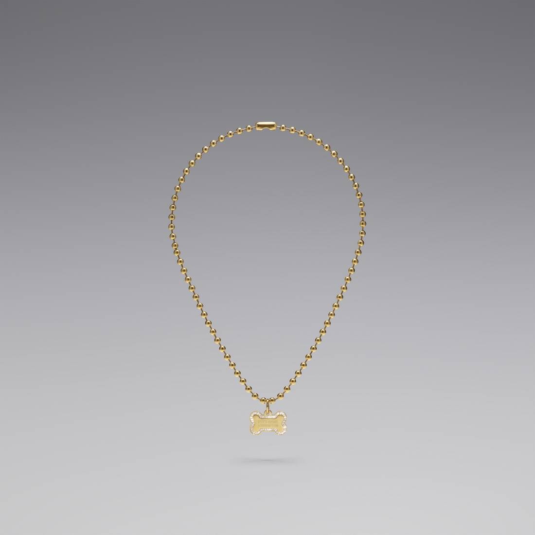 Dog Necklace  in Gold - 3