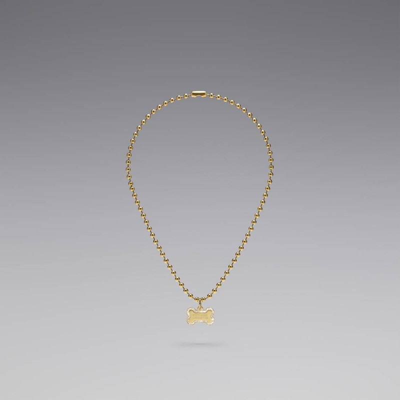 Dog Necklace  in Gold 3