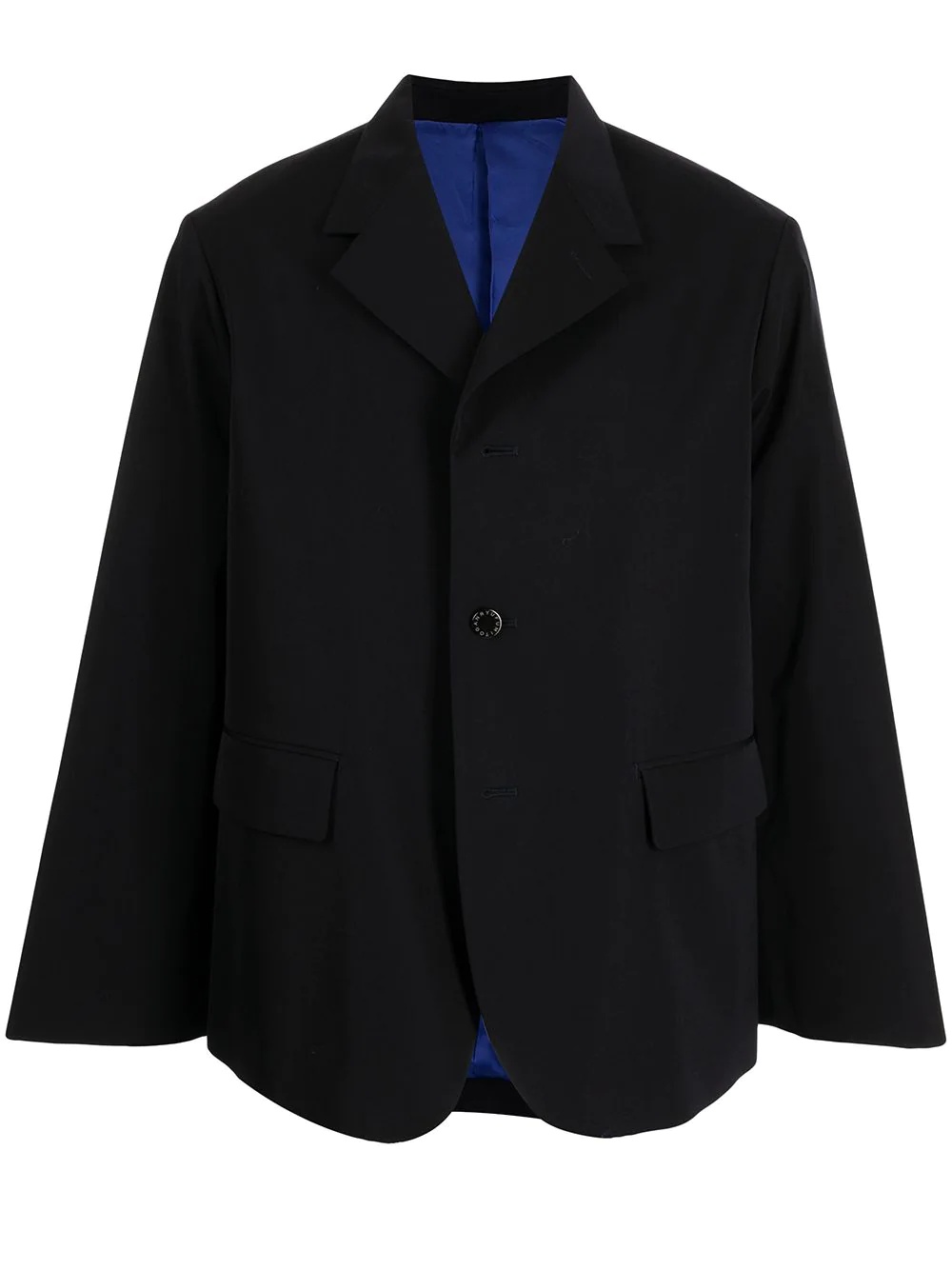 single-breasted wool blazer - 1