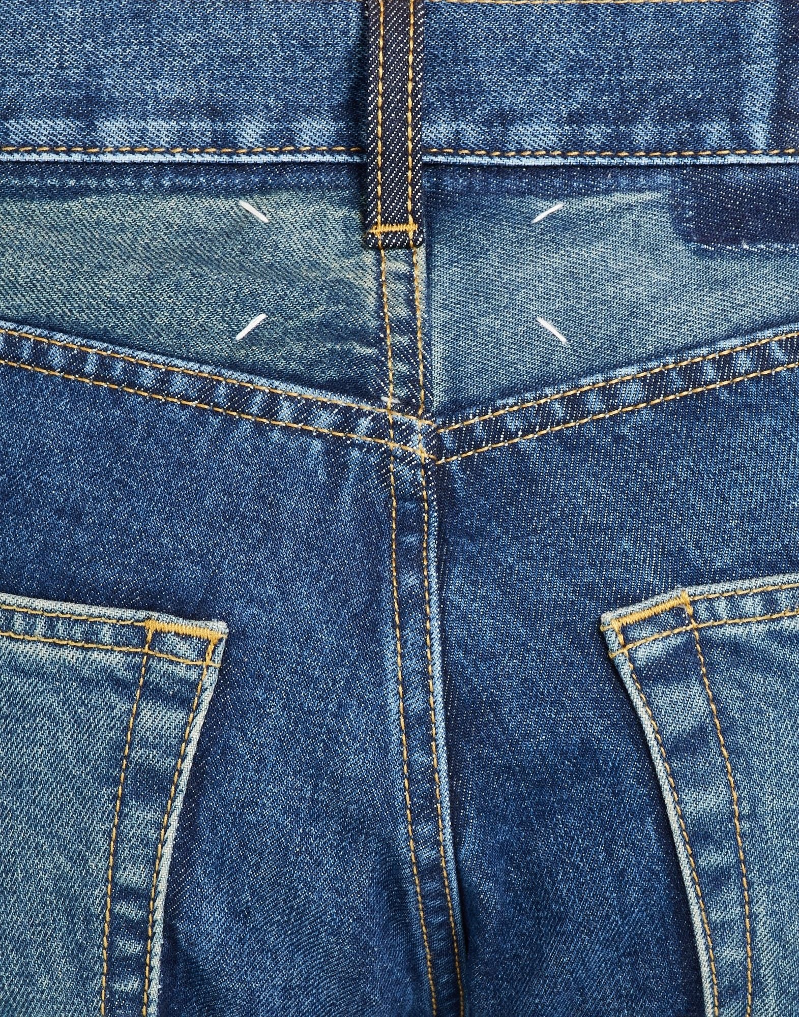 Denim slip technique' oversized jeans - 6