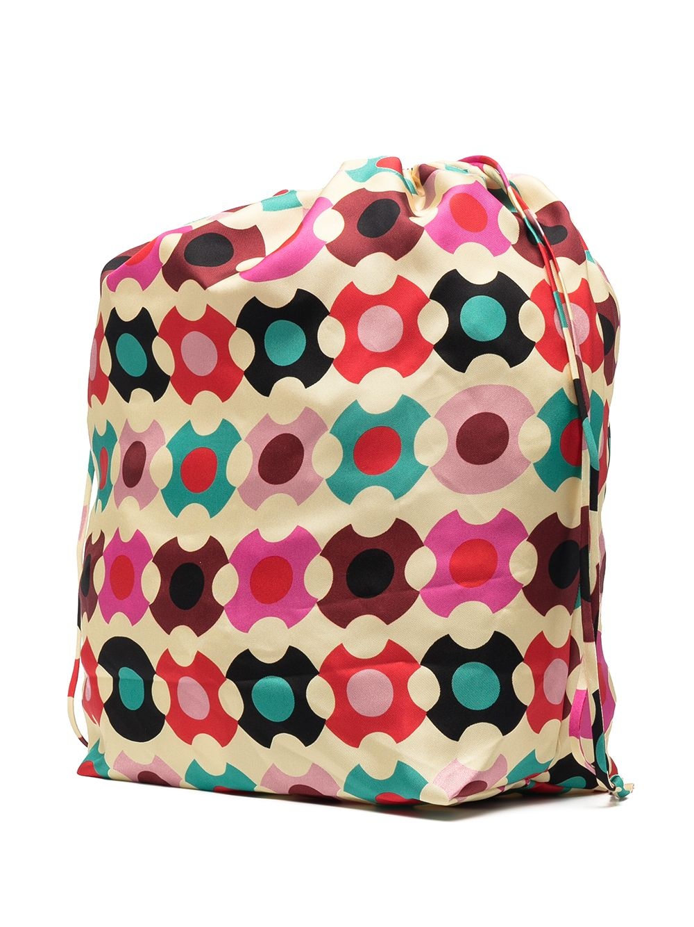 geometric logo silk bucket bag - 3