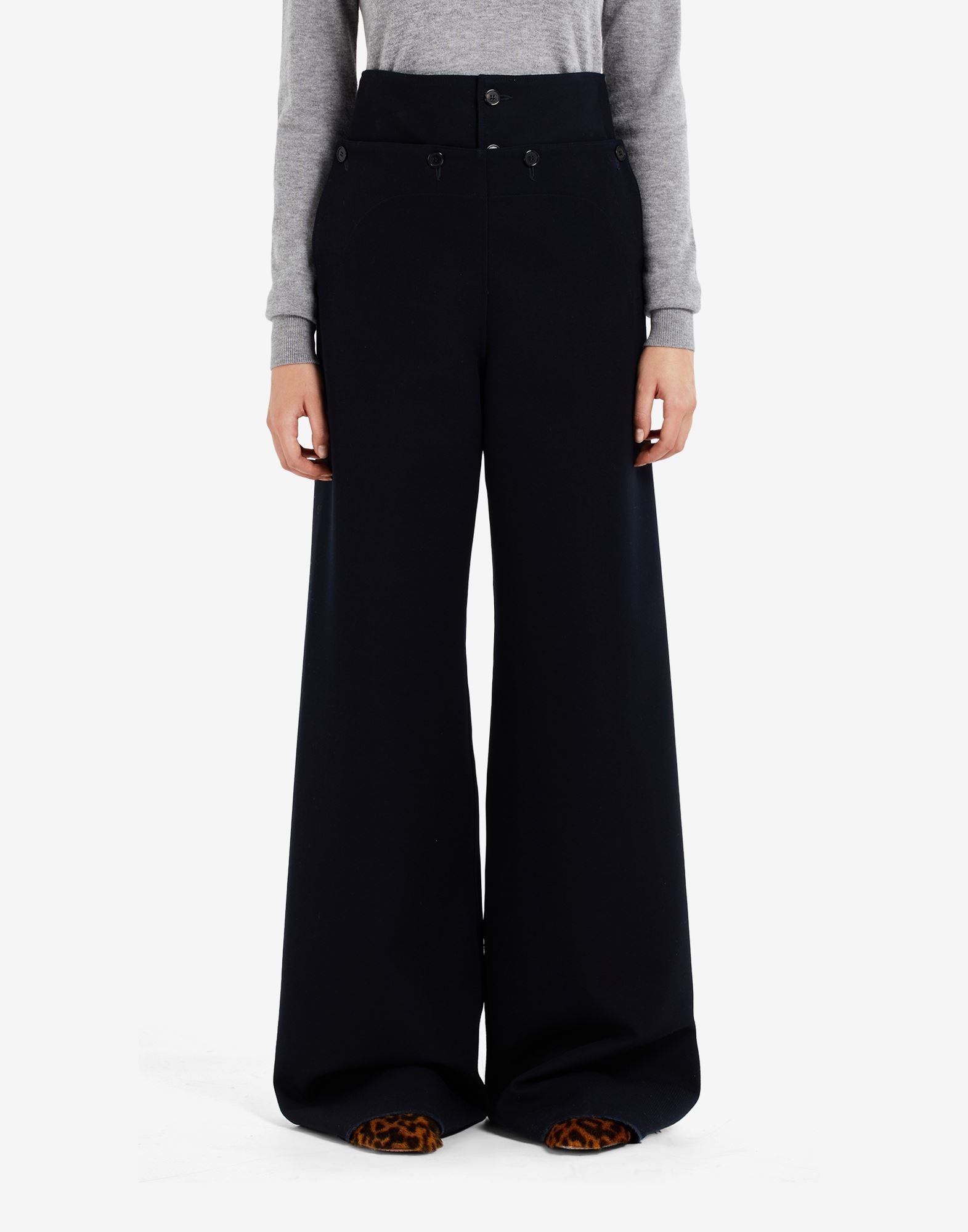 High-waisted pleated trousers - 5