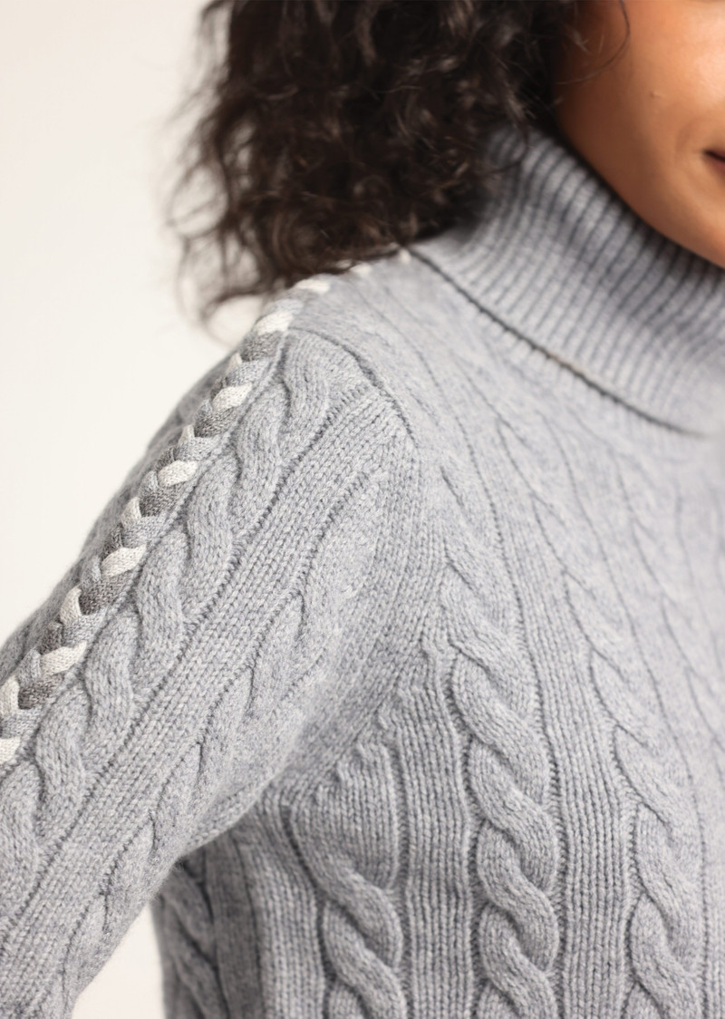 PIPPA LACE UP TURTLENECK 4