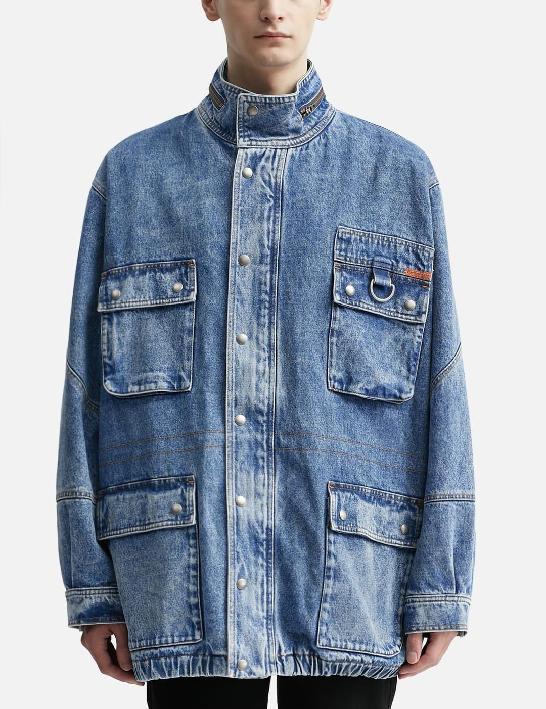 DENIM PARKA JACKET - 3