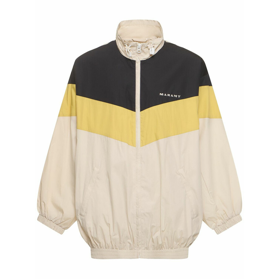 Isabel Marant Men's Yellow Brad Logo-Embroidered Jacket - 5