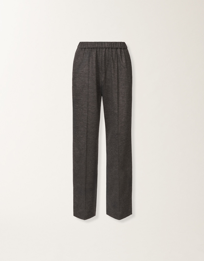 Gubbio trousers in boiled wool jersey 1