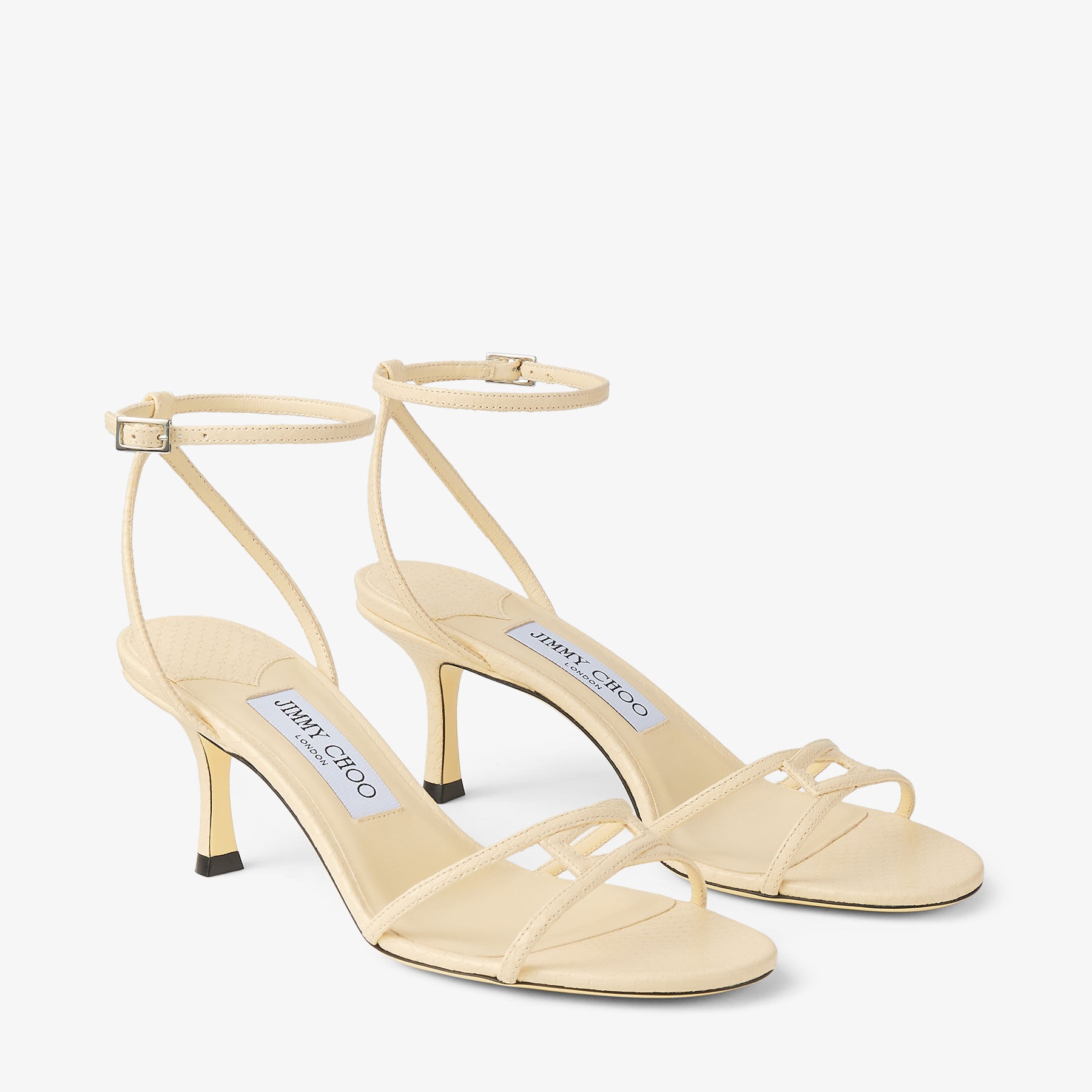 Leo 65
Buttermilk Elaphe Printed Leather Sandal - 2