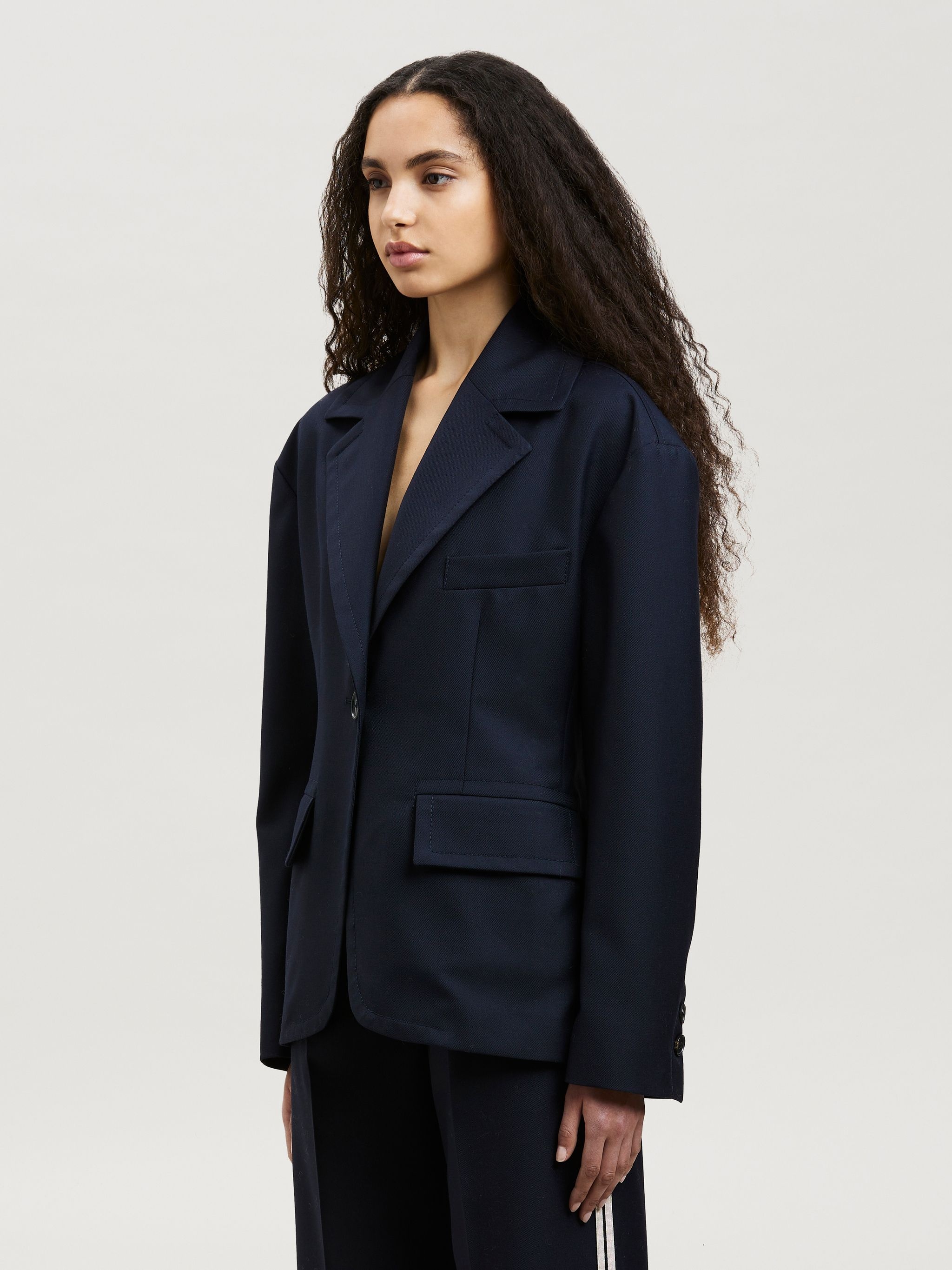 GABARDINE CRISS-CROSSED BLAZER - 4