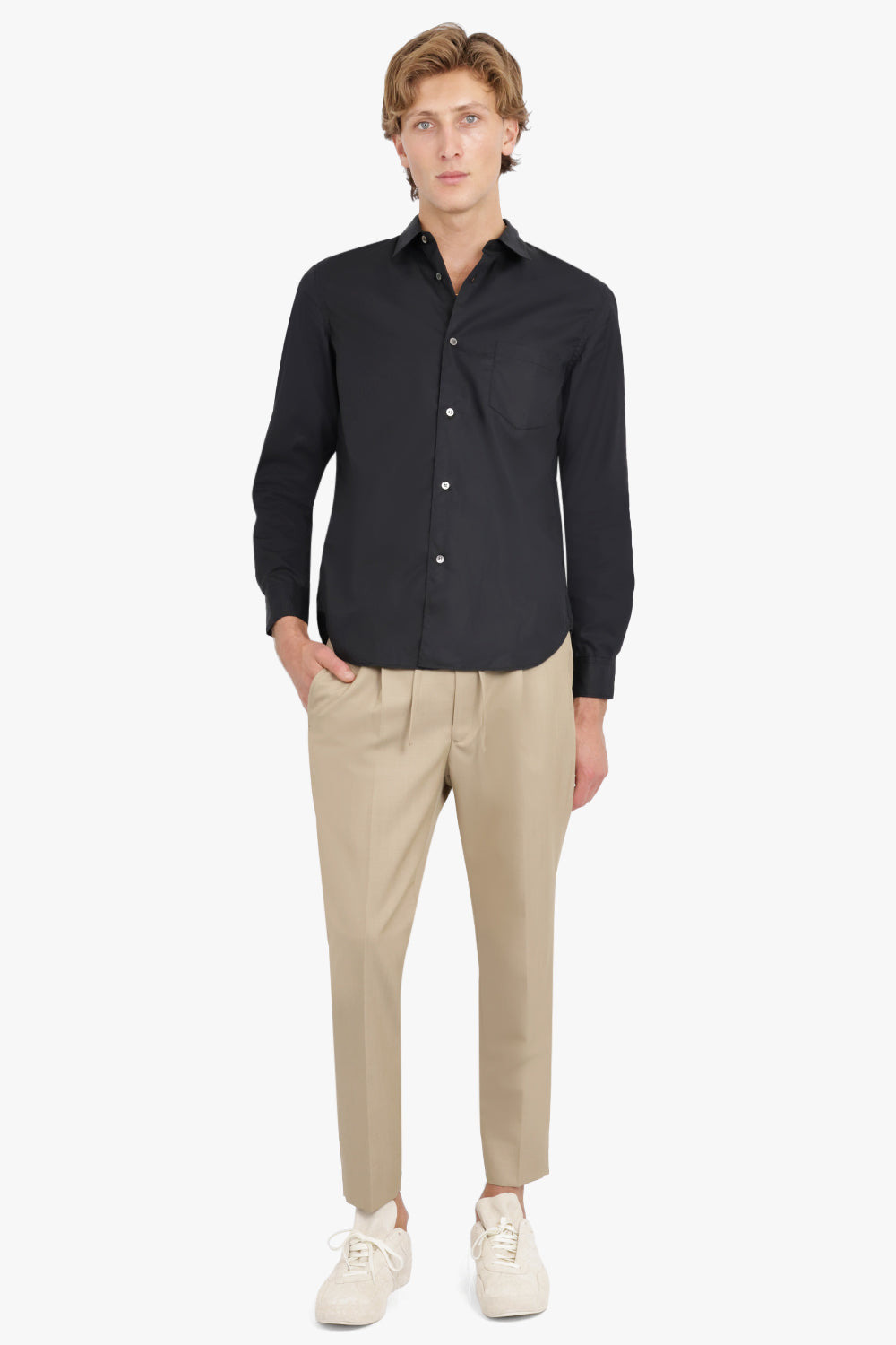 MOHAIR TWILL PANTS | BEIGE - 2