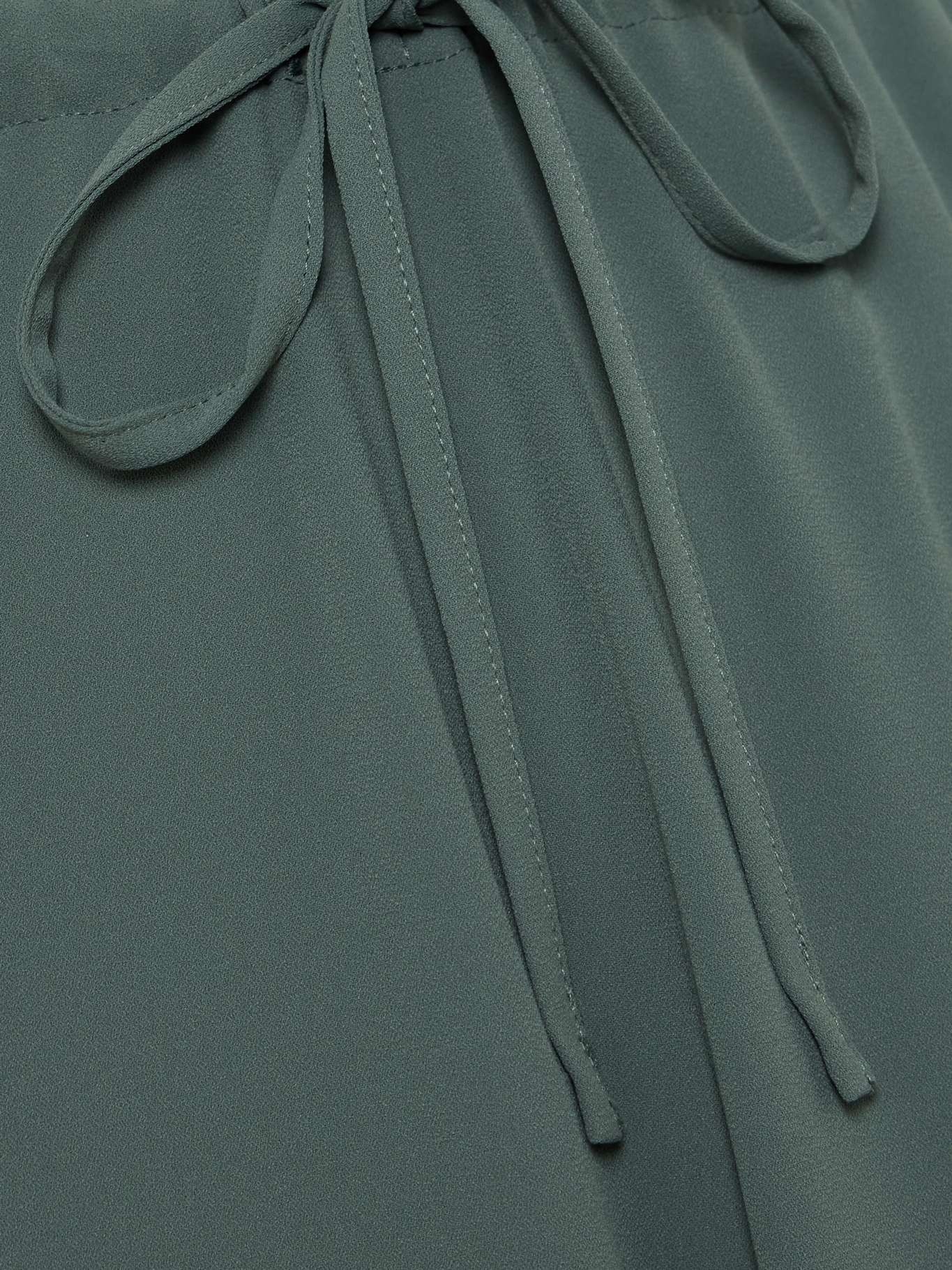 Crepe de chine straight-leg pants - 5