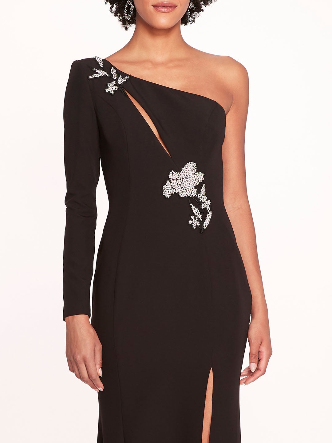 BEADED FLORAL GOWN - 4
