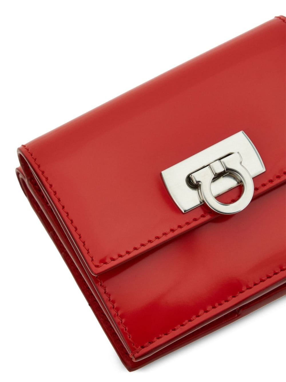 Gancini flip-lock leather wallet - 4