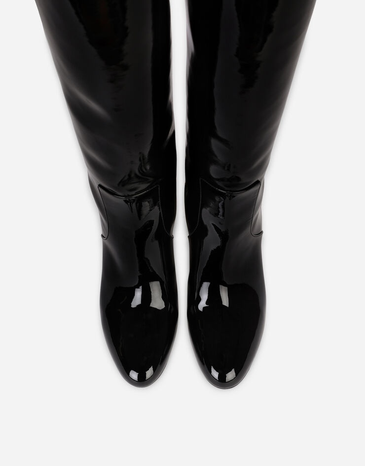 Patent leather boots with DG Karol heel - 4