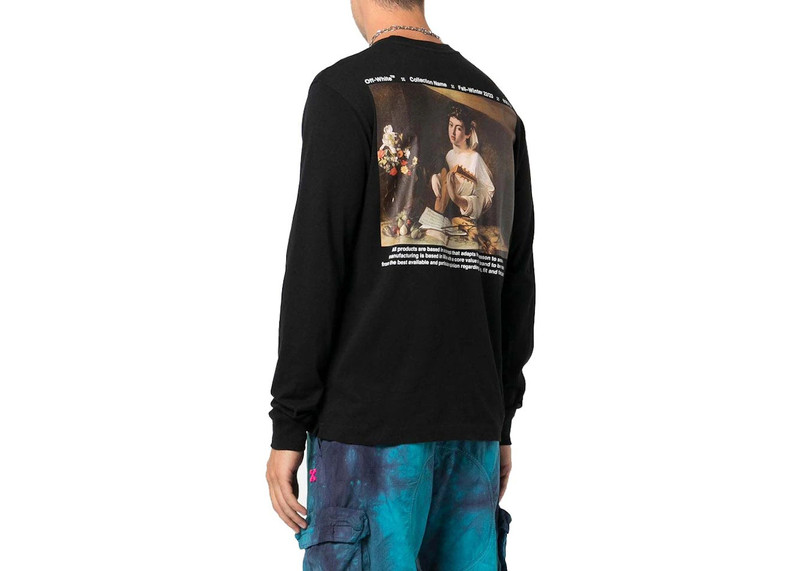 Off-White OFF-WHITE Caravag Lute Skate L/S Tee Black/White outlook