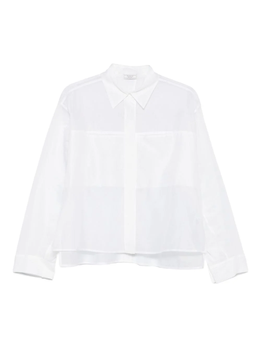 layered cotton shirt - 1