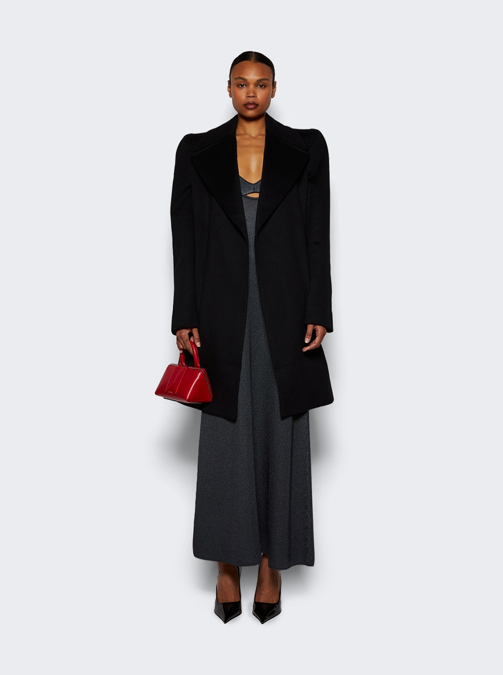 Nalani Dress In Lacqured Viscose Slate - 2