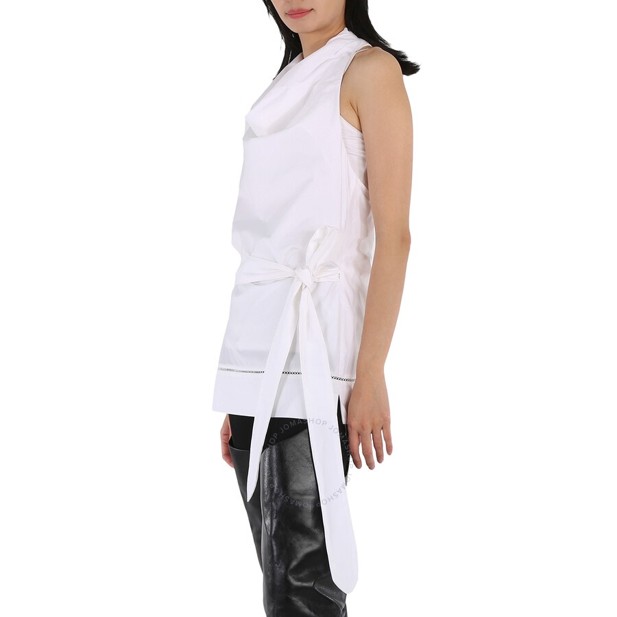 Studio Amelia Ladies White Giro Scarf Top - 4