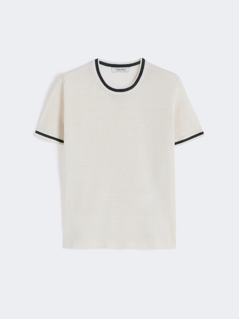 NORDICA Pure linen yarn sweater - WHITE 1
