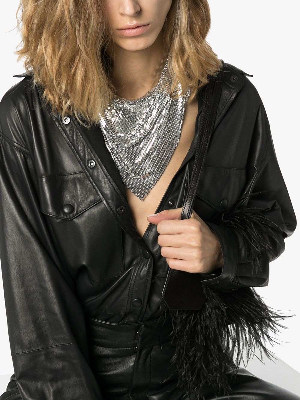 draped mesh necklace - 3