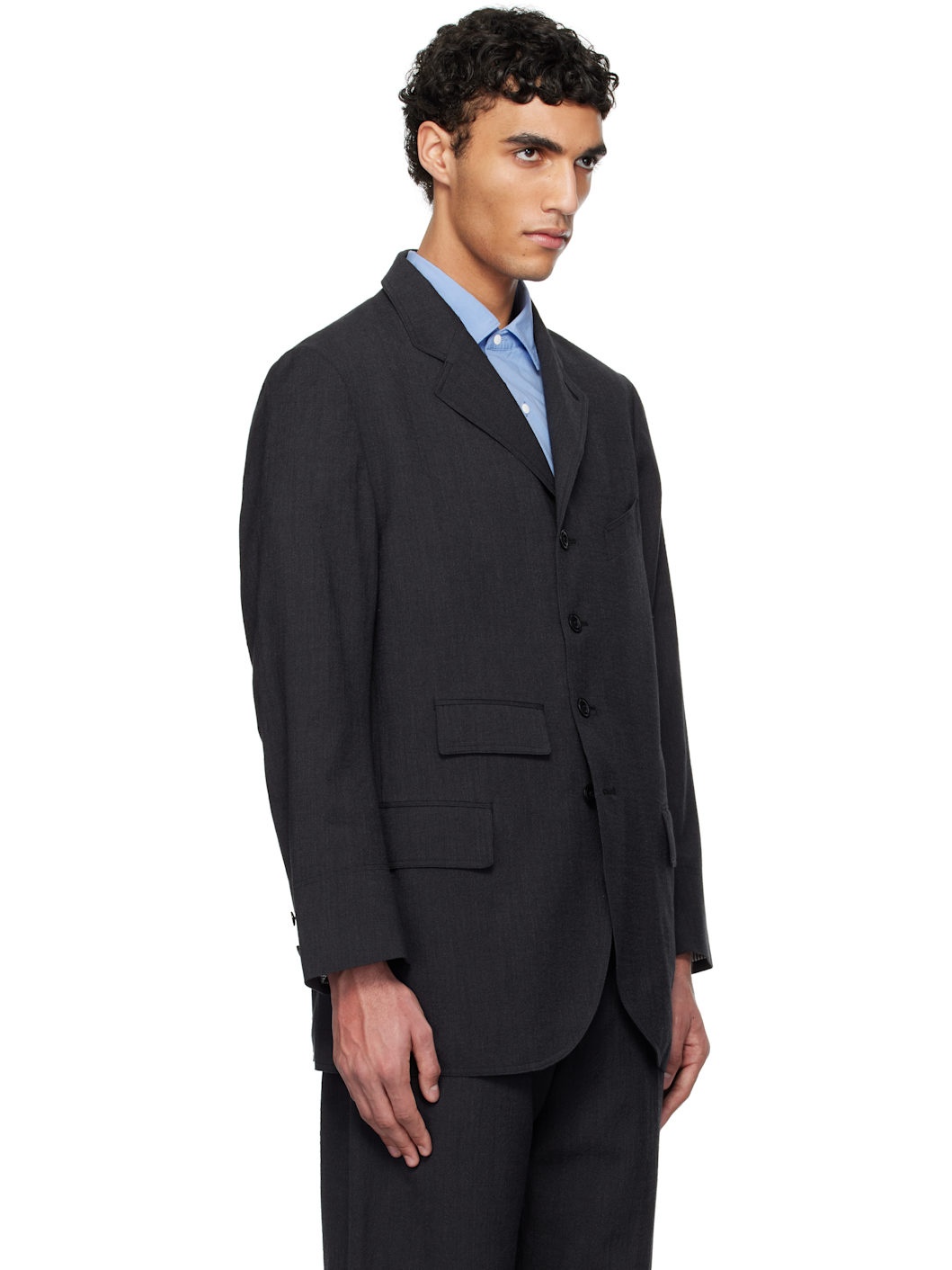 Gray Sack Blazer - 2