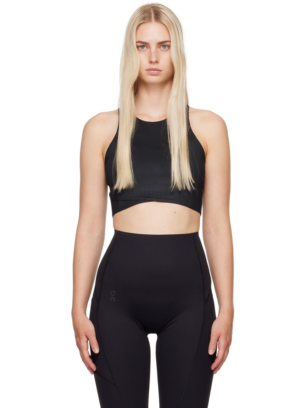 Black Race Crop Top - 1