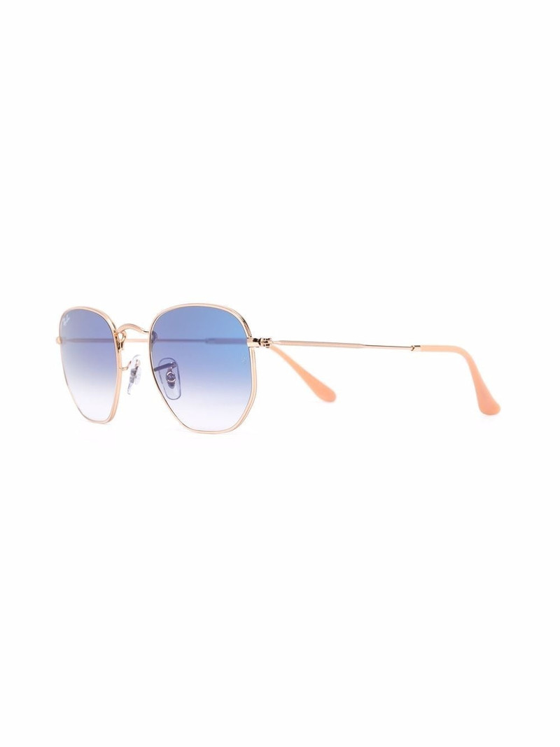 Ray-Ban gradient-effect geometric-frame sunglasses outlook