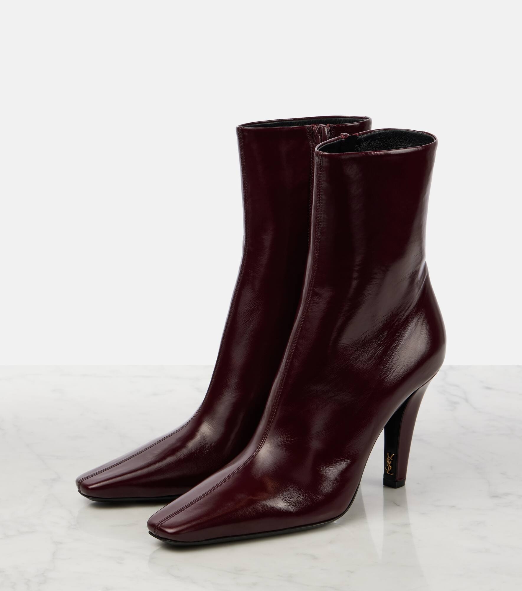 Jill 95 leather ankle boots - 4