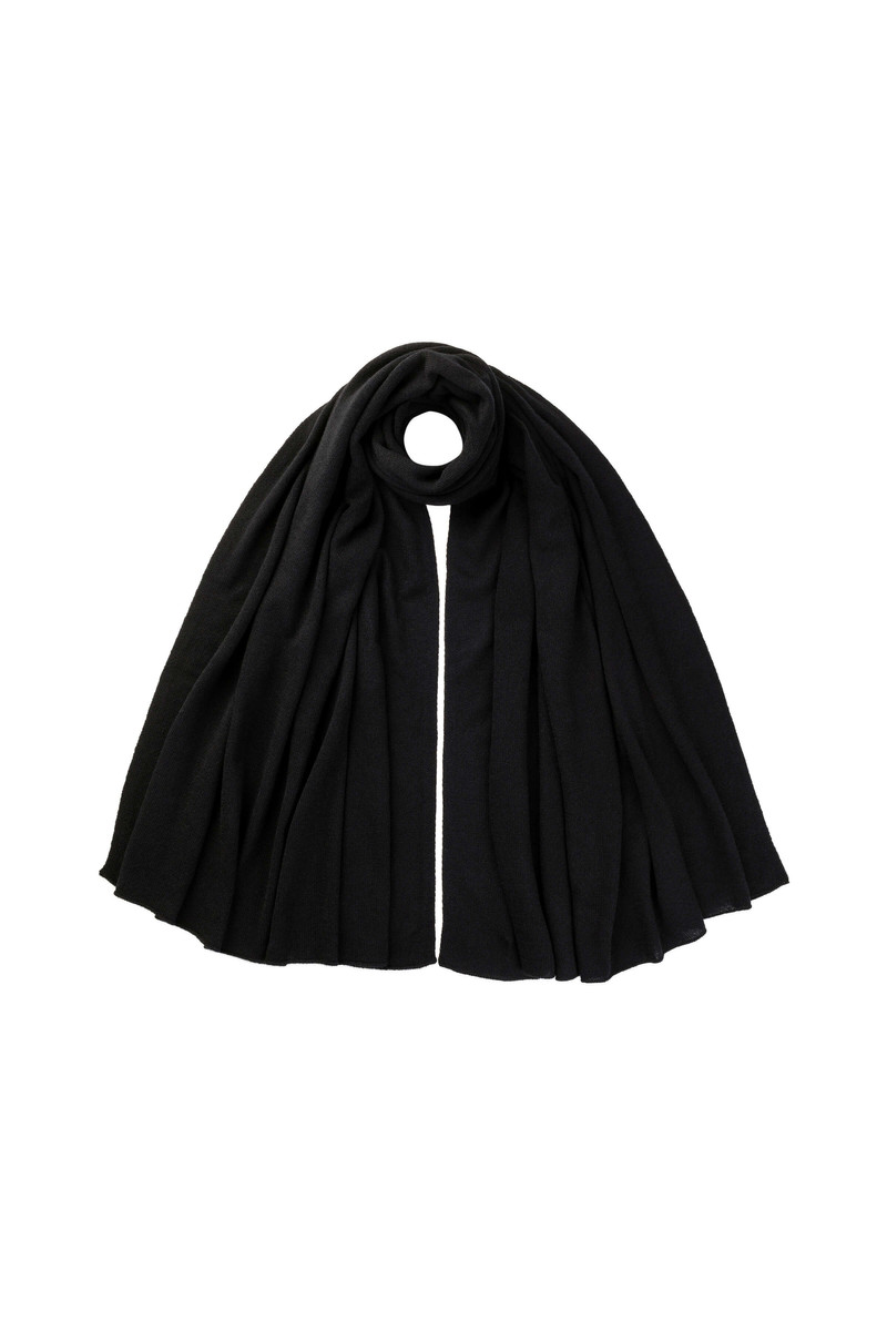 Gauzy Cashmere Black Travel Stole 1