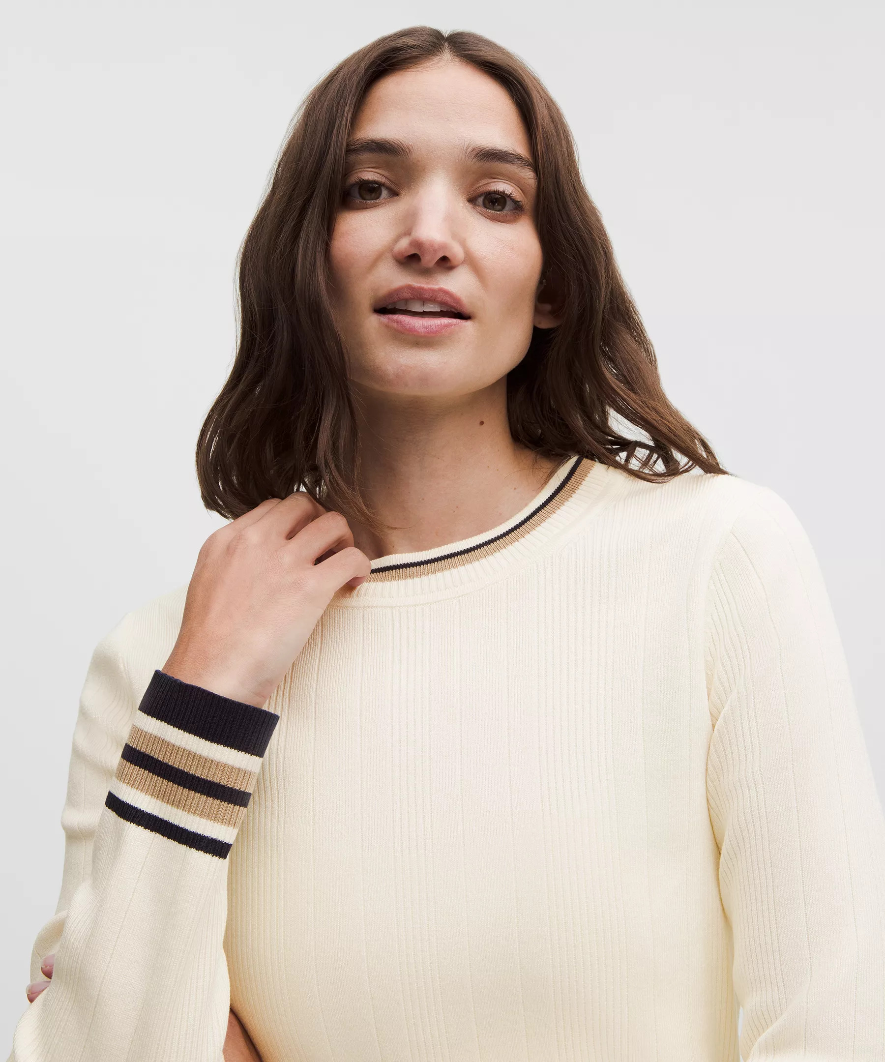 Cotton-Blend Long-Sleeve Crew - 4