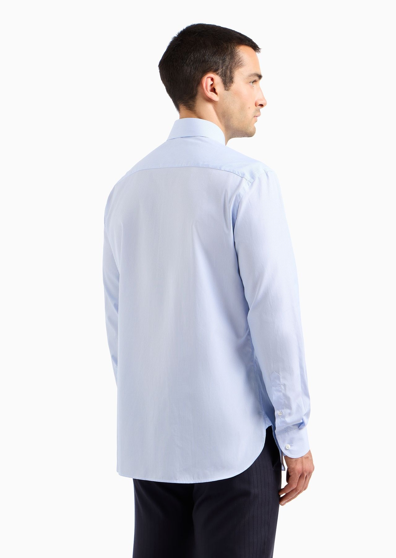 Regular-fit shirt in striped luxury cotton - 3